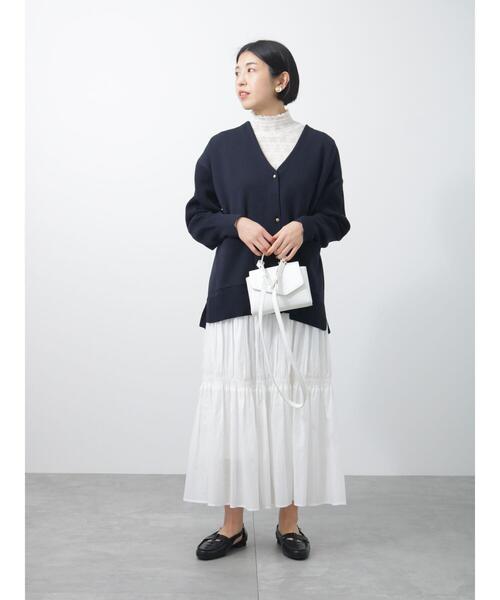 Lugnoncure（ルノンキュール）の「ストレッチレースタートルネックトップス（Tシャツ/カットソー・レディース・ブラック/オフホワイト/ミント・ﾌﾘ-）」の17枚目の写真