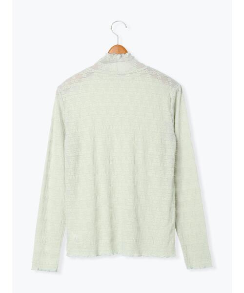 Lugnoncure（ルノンキュール）の「ストレッチレースタートルネックトップス（Tシャツ/カットソー・レディース・ブラック/オフホワイト/ミント・ﾌﾘ-）」の22枚目の写真