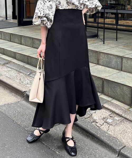 MAJESTIC LEGON(マジェスティックレゴン)の「フィッシュテールマーメイドスカート(スカート・レディース・ブラック/ネイビー/ピンク/ブラウン・MEDIUM/LARGE)」の2枚目の写真