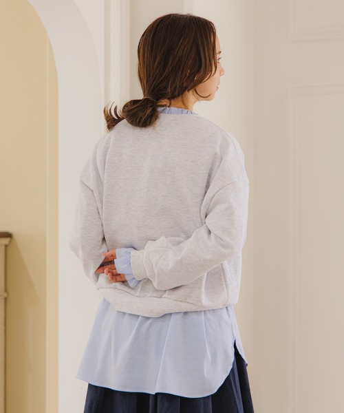 flower（フラワー）の「デイリーロゴスウェット（スウェット・レディース・ベージュ/グレー・FREE）」の15枚目の写真