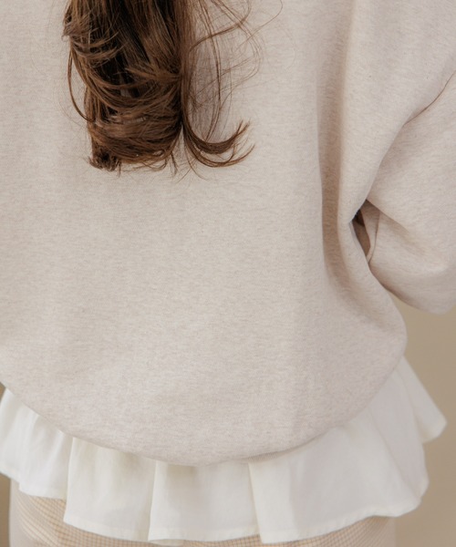 flower（フラワー）の「デイリーロゴスウェット（スウェット・レディース・ベージュ/グレー・FREE）」の20枚目の写真