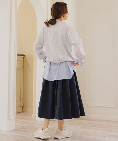 flower（フラワー）の「デイリーロゴスウェット（スウェット・レディース・ベージュ/グレー・FREE）」の12枚目の写真