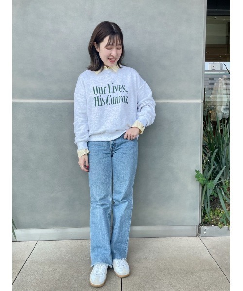 flower（フラワー）の「デイリーロゴスウェット（スウェット・レディース・ベージュ/グレー・FREE）」の21枚目の写真