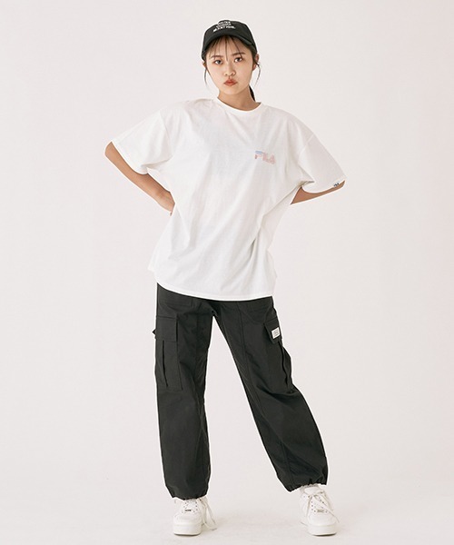 LOVETOXIC（ラブトキシック）の「ドローコードカーゴパンツ（その他パンツ・キッズ・ブラック/オフホワイト/ピンク/カーキ・S/L/M）」の12枚目の写真