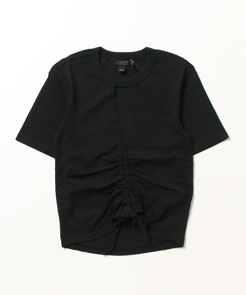 ALLSAINTS（オールセインツ）の「GIGI DRAWCORD T-SHIRT | GIGI ドローコード Tシャツ（Tシャツ/カットソー・レディース・ブラック・4/6/8/2/10）」の6枚目の写真