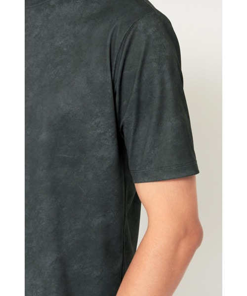 HIGH STREET（ハイストリート）の「HIGH STREET∴ROUGHプリント鹿の子クルーネック半袖Ｔシャツ（Tシャツ/カットソー・メンズ・ブルー系2/ベージュ/ブラック・LL/M/L）」の15枚目の写真