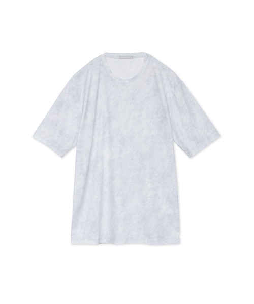 HIGH STREET（ハイストリート）の「HIGH STREET∴ROUGHプリント鹿の子クルーネック半袖Ｔシャツ（Tシャツ/カットソー・メンズ・ブルー系2/ベージュ/ブラック・LL/M/L）」の12枚目の写真