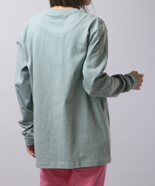 MISHKA(ミシカ)の「MISHKA ミシカ ロングスリーブTシャツ(Tシャツ/カットソー・メンズ・ライム/ブラウン系その他/ライトパープル/キャメル/グリーン/グリーン系その他・L/M/XL)」の21枚目の写真