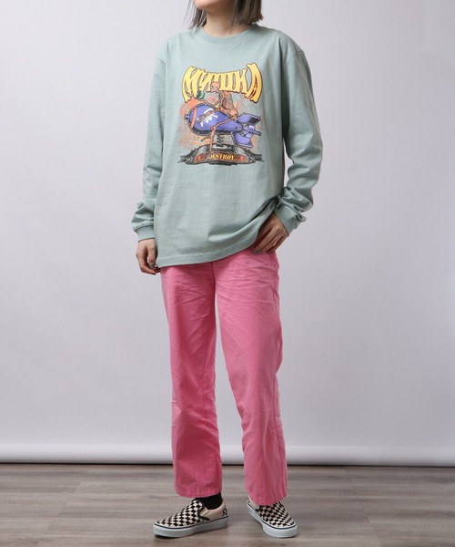 MISHKA(ミシカ)の「MISHKA ミシカ ロングスリーブTシャツ(Tシャツ/カットソー・メンズ・ライム/ブラウン系その他/ライトパープル/キャメル/グリーン/グリーン系その他・L/M/XL)」の22枚目の写真