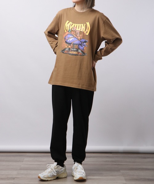 MISHKA(ミシカ)の「MISHKA ミシカ ロングスリーブTシャツ(Tシャツ/カットソー・メンズ・ライム/ブラウン系その他/ライトパープル/キャメル/グリーン/グリーン系その他・L/M/XL)」の11枚目の写真