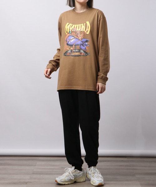 MISHKA(ミシカ)の「MISHKA ミシカ ロングスリーブTシャツ(Tシャツ/カットソー・メンズ・ライム/ブラウン系その他/ライトパープル/キャメル/グリーン/グリーン系その他・L/M/XL)」の12枚目の写真