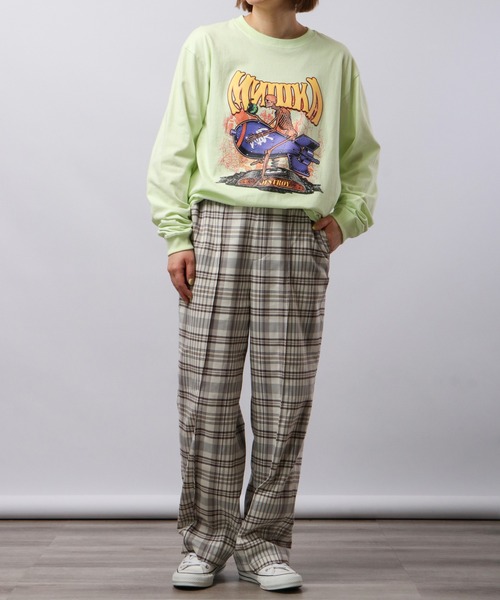 MISHKA(ミシカ)の「MISHKA ミシカ ロングスリーブTシャツ(Tシャツ/カットソー・メンズ・ライム/ブラウン系その他/ライトパープル/キャメル/グリーン/グリーン系その他・L/M/XL)」の16枚目の写真