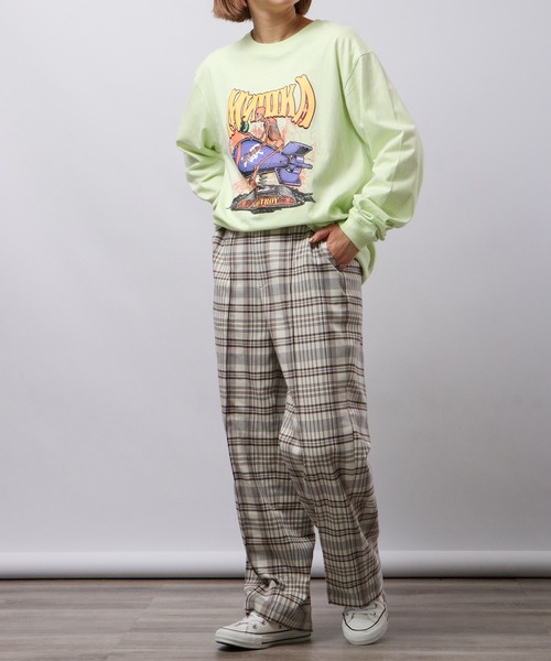 MISHKA(ミシカ)の「MISHKA ミシカ ロングスリーブTシャツ(Tシャツ/カットソー・メンズ・ライム/ブラウン系その他/ライトパープル/キャメル/グリーン/グリーン系その他・L/M/XL)」の17枚目の写真