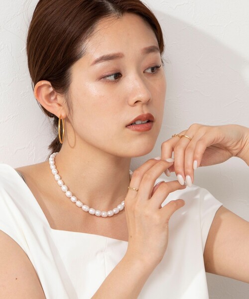 NOLLEY’S（ノーリーズ）の「淡水バロックパールネックレス（ネックレス・レディース・オフホワイト・FREE）」の2枚目の写真