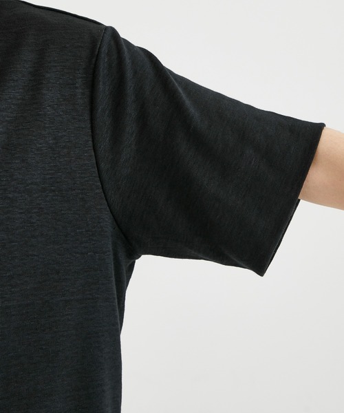 RIVORA(リヴォラ)の「【RIVORA/リヴォラ】Vintage Linen Layered T-Shirts/ヴィンティージリネンレイヤードTシャツ(Tシャツ/カットソー・メンズ・ホワイト/ブラック・L/XL/M)」の10枚目の写真