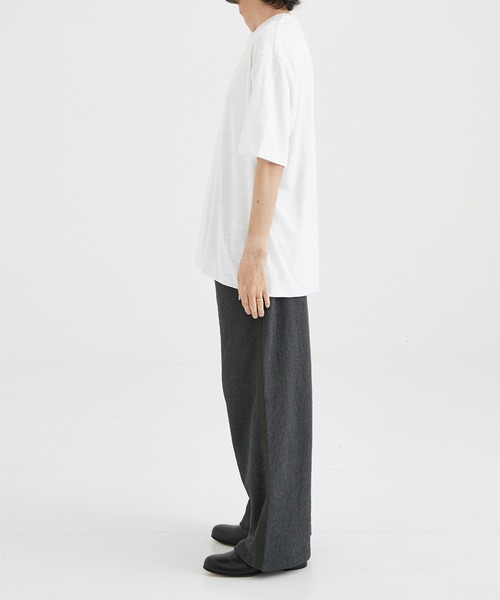 RIVORA(リヴォラ)の「【RIVORA/リヴォラ】Vintage Linen Layered T-Shirts/ヴィンティージリネンレイヤードTシャツ(Tシャツ/カットソー・メンズ・ホワイト/ブラック・L/XL/M)」の15枚目の写真