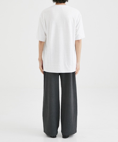 RIVORA(リヴォラ)の「【RIVORA/リヴォラ】Vintage Linen Layered T-Shirts/ヴィンティージリネンレイヤードTシャツ(Tシャツ/カットソー・メンズ・ホワイト/ブラック・L/XL/M)」の16枚目の写真