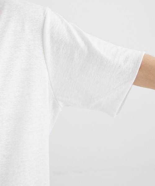 RIVORA(リヴォラ)の「【RIVORA/リヴォラ】Vintage Linen Layered T-Shirts/ヴィンティージリネンレイヤードTシャツ(Tシャツ/カットソー・メンズ・ホワイト/ブラック・L/XL/M)」の18枚目の写真