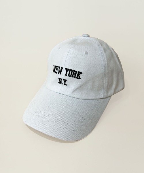 CEMONEMO(セモネモ)の「NEW YORK ベースボールキャップ(キャップ・レディース・ブラック/ネイビー/ベージュ/ホワイト・FREE)」の10枚目の写真