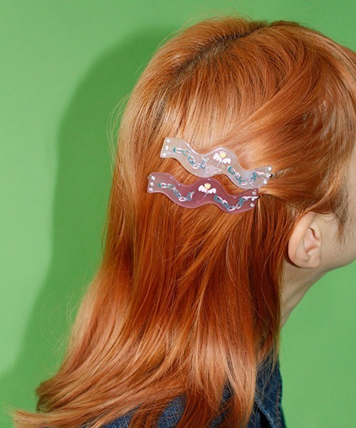 Casselini（キャセリーニ）の「【CHAI/YUUKI スペシャルシリーズ】Casselini(キャセリーニ)アクリルへアピン（バレッタ/ヘアクリップ・レディース・アイボリー/ラベンダー・FREE）」の10枚目の写真