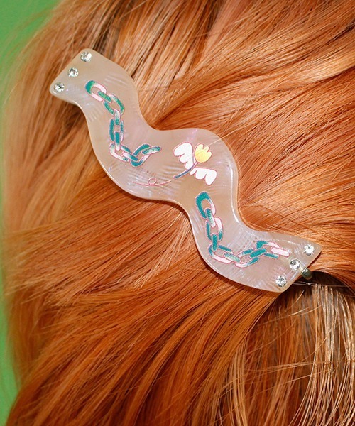 Casselini（キャセリーニ）の「【CHAI/YUUKI スペシャルシリーズ】Casselini(キャセリーニ)アクリルへアピン（バレッタ/ヘアクリップ・レディース・アイボリー/ラベンダー・FREE）」の7枚目の写真