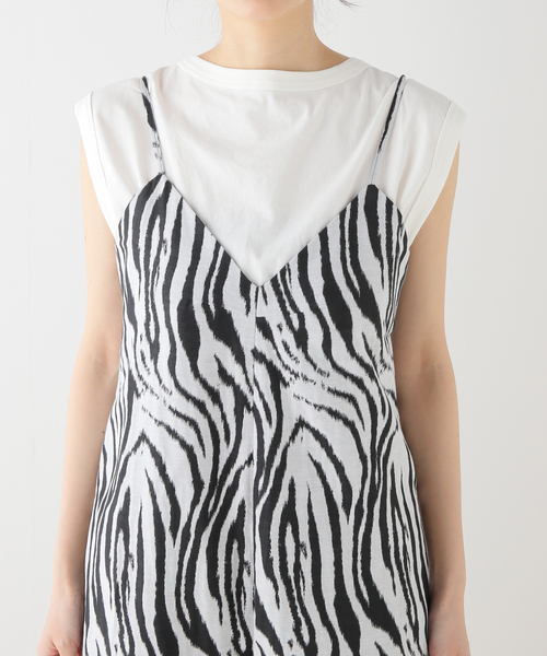 FRAMeWORK（フレームワーク）の「【LACHEMENT/ラシュモン】ゼブラウェーブオールインワン（つなぎ/オールインワン・レディース・ブラック・FREE）」の13枚目の写真