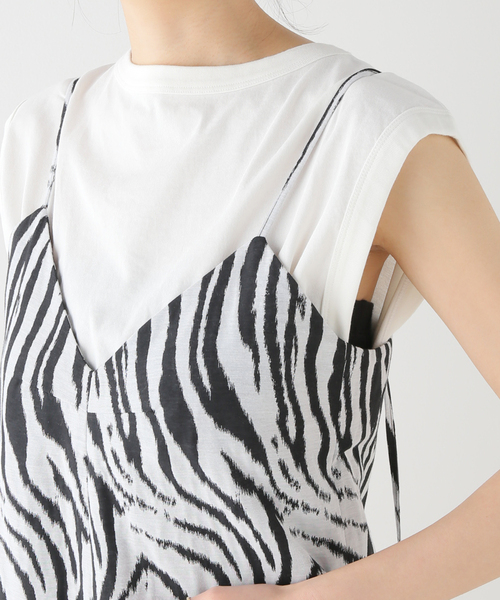 FRAMeWORK（フレームワーク）の「【LACHEMENT/ラシュモン】ゼブラウェーブオールインワン（つなぎ/オールインワン・レディース・ブラック・FREE）」の6枚目の写真