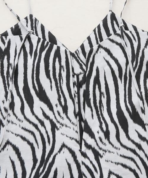 FRAMeWORK（フレームワーク）の「【LACHEMENT/ラシュモン】ゼブラウェーブオールインワン（つなぎ/オールインワン・レディース・ブラック・FREE）」の3枚目の写真