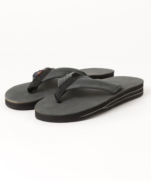 RAINBOW SANDALS（レインボーサンダル）の「Rainbow Sandals/レインボーサンダル MENSプレミアムダブル　メンズ　サンダル　ビーチサンダル　ダブル（サンダル・メンズ・ブラック系その他/ブラック×ブラック/ブラウン系その他・M/XL/L/S）」の2枚目の写真