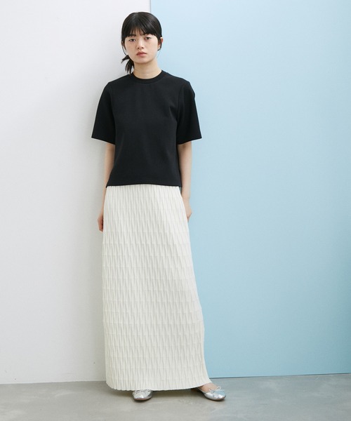 アダムエロペ　2WAYパールTシャツ ADAM ET ROPE'（アダムエロペ）の「【サステナブル・WEB限定