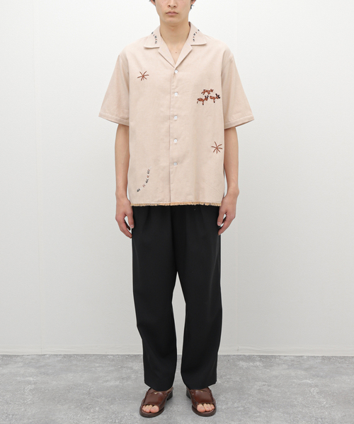 EDIFICE(エディフィス)の「【Tribu-To for LA BOUCLE】別注 プリミティブマン&ディアー シャツ(シャツ/ブラウス・メンズ・ベージュ系その他/ベージュ・LARGE/MEDIUM)」の9枚目の写真