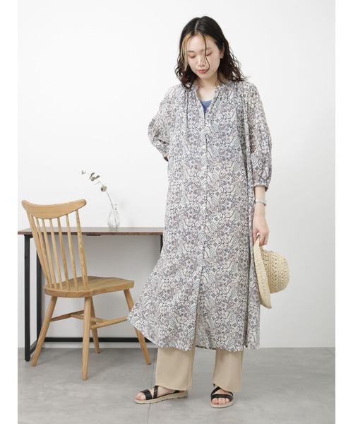 Samansa Mos2 blue（サマンサモスモスブルー）の「ドット/無地アソートプリーツパンツ（その他パンツ・レディース・ネイビー/ベージュ/ブラック/グリーン・ﾌﾘ-）」の18枚目の写真