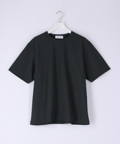 ADAM ET ROPE'（アダムエロペ）の「ボックスシルエット ジャージー Tシャツ / イージーケア / ユニセックス / 吸水速乾（Tシャツ/カットソー・メンズ・ブラウン/ブラック/ブルー系その他/ベージュ系その他/ブルー系その他4/ダークグリーン・M/L/XL/S）」の4枚目の写真