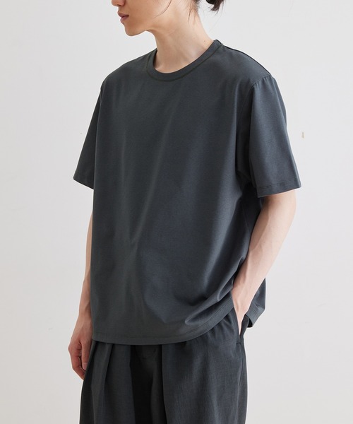 ADAM ET ROPE'（アダムエロペ）の「ボックスシルエット ジャージー Tシャツ / イージーケア / ユニセックス / 吸水速乾（Tシャツ/カットソー・メンズ・ブラウン/ブラック/ブルー系その他/ベージュ系その他/ブルー系その他4/ダークグリーン・M/L/XL/S）」の17枚目の写真