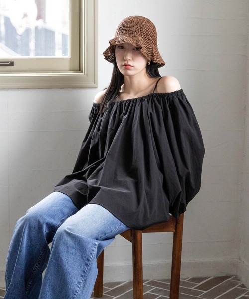 LOWRYS FARM(ローリーズファーム)の「ザツザイフリルHAT 172353(ハット・レディース・ブラウン/ダークブラウン・FREE)」の4枚目の写真