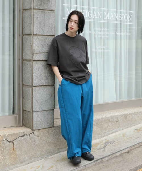 FOLLOWIN（フォロウィン）の「[UNISEX] レタリングプリントオーバーサイズ半袖Tシャツ（Tシャツ/カットソー・メンズ・グレー/ホワイト/ブラック・FREE）」の6枚目の写真