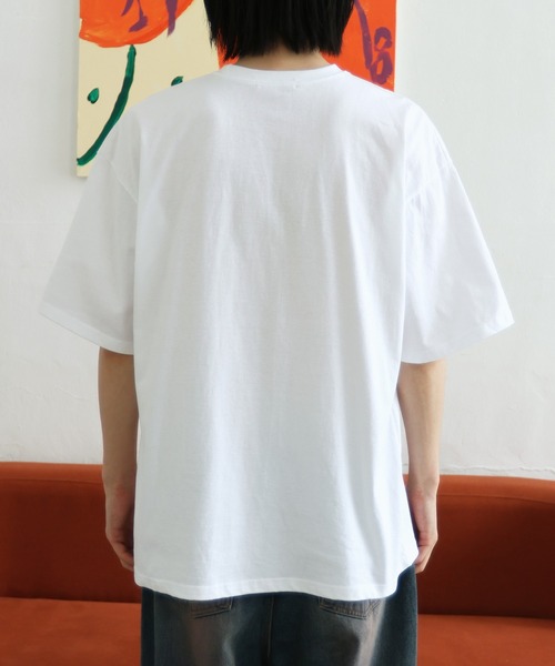 FOLLOWIN（フォロウィン）の「[UNISEX] レタリングプリントオーバーサイズ半袖Tシャツ（Tシャツ/カットソー・メンズ・グレー/ホワイト/ブラック・FREE）」の14枚目の写真