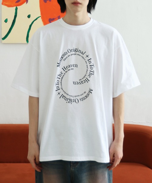 FOLLOWIN（フォロウィン）の「[UNISEX] レタリングプリントオーバーサイズ半袖Tシャツ（Tシャツ/カットソー・メンズ・グレー/ホワイト/ブラック・FREE）」の12枚目の写真