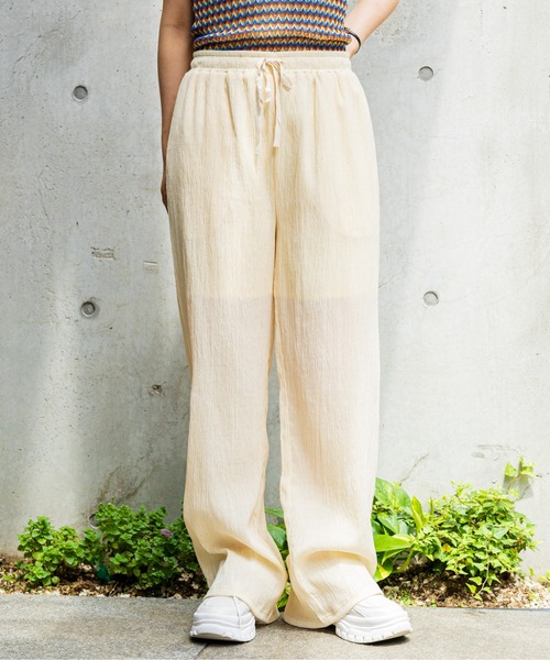 FOREVER 21(フォーエバー トゥエンティーワン)の「ドロストイージーパンツ(その他パンツ・レディース・ブラック/ブルー/オフホワイト/グリーン/レッド/イエロー・SMALL/MEDIUM/LARGE)」の2枚目の写真