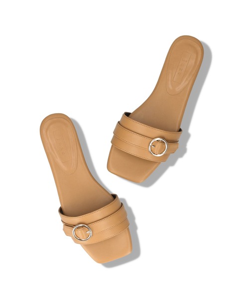 Juze（ジュゼ）の「メタルバックルフラットサンダル（サンダル・レディース・ブラック/ホワイト/イエロー系その他3・L/M/S）」の10枚目の写真