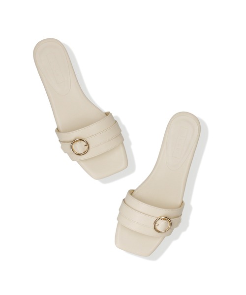 Juze（ジュゼ）の「メタルバックルフラットサンダル（サンダル・レディース・ブラック/ホワイト/イエロー系その他3・L/M/S）」の11枚目の写真