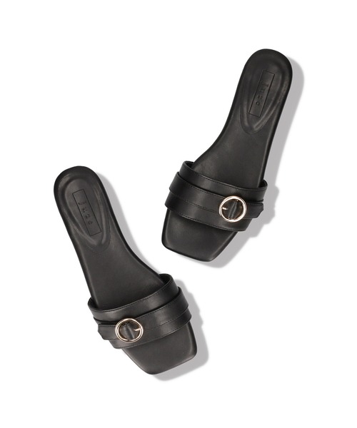 Juze（ジュゼ）の「メタルバックルフラットサンダル（サンダル・レディース・ブラック/ホワイト/イエロー系その他3・L/M/S）」の12枚目の写真