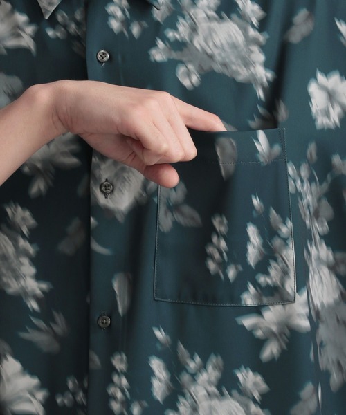 HARE(ハレ)の「デジタルフラワープリントシャツ(HARE)(シャツ/ブラウス・メンズ・ブラック/ホワイト/ブルー・FREE)」の21枚目の写真