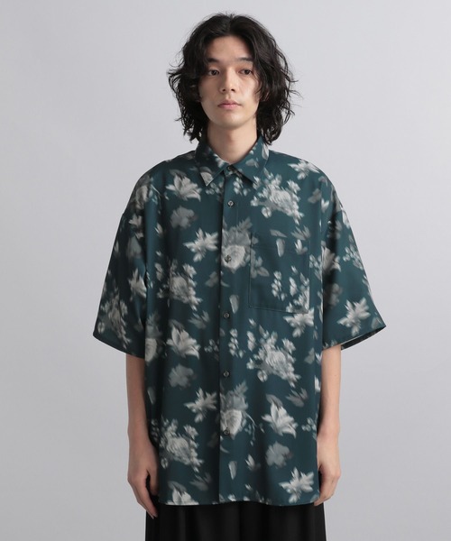 HARE(ハレ)の「デジタルフラワープリントシャツ(HARE)(シャツ/ブラウス・メンズ・ブラック/ホワイト/ブルー・FREE)」の13枚目の写真