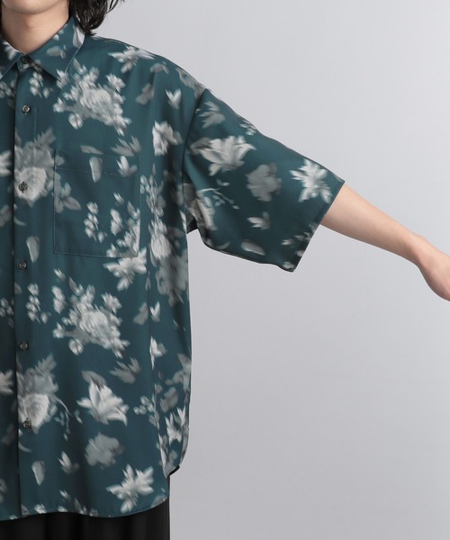 HARE(ハレ)の「デジタルフラワープリントシャツ(HARE)(シャツ/ブラウス・メンズ・ブラック/ホワイト/ブルー・FREE)」の18枚目の写真