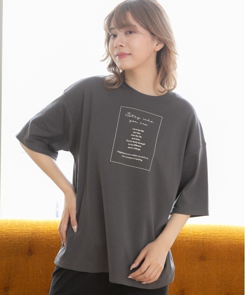ad thie(アドティエ)の「ルームウエア セットアップ(SL)(ルームウェア/パジャマ・レディース・ホワイト系/ピンク系/チャコールグレー×ブラック/アイボリー系/ベージュ系/ブラウン/チャコールグレー/ピンク系2/ベージュ系2/ホワイト系2/ブラウン系2/アイボリー系2・MEDIUM/SMALL/FREE/LL)」の20枚目の写真