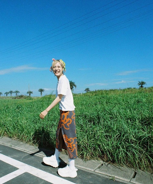 ZOZO（ゾゾ）の「Joy Skirt（スカート・レディース・パープル/ブラウン・FREE）」の5枚目の写真