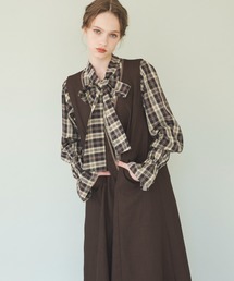 idem | piping 2way jumper skirt/2wayジレワンピース(ジャンパースカート)