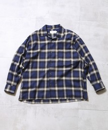 起毛オンブレーチェックシャツ