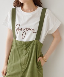 PUAL CE CIN | チェーンロゴ刺繍Tシャツ(Tシャツ/カットソー)